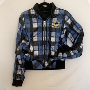 Vintage Coogi blue plaid jacket size M